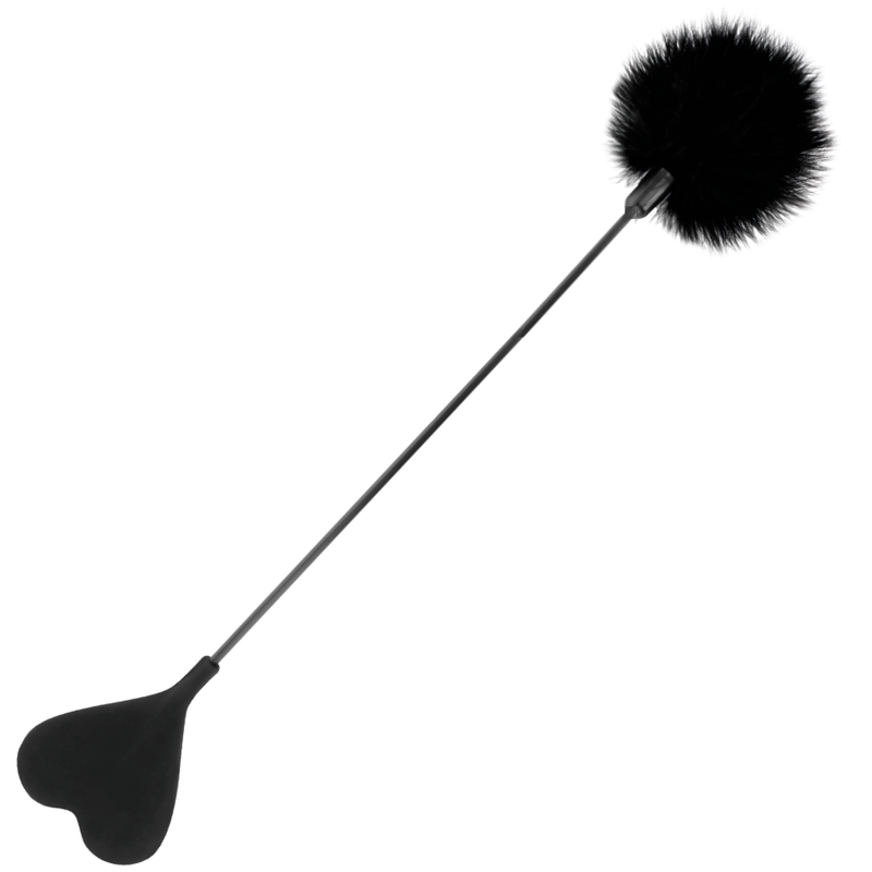DARKNESS Pluma con Fusta Negra 40cm