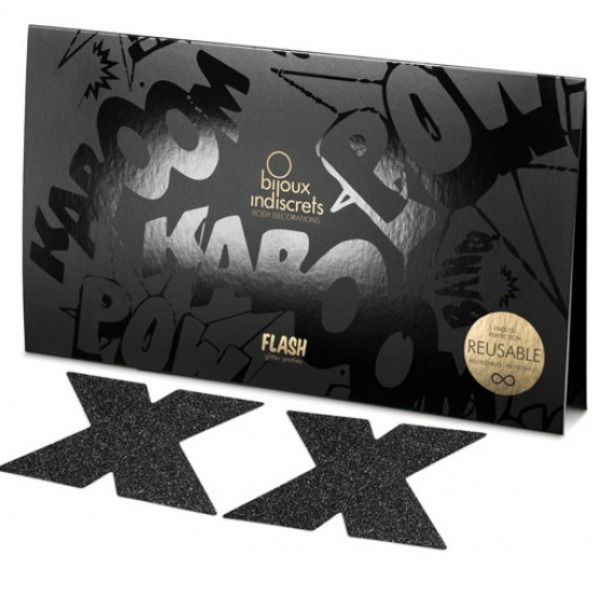 BIJOUX Nipple Covers Cross Gold or Black