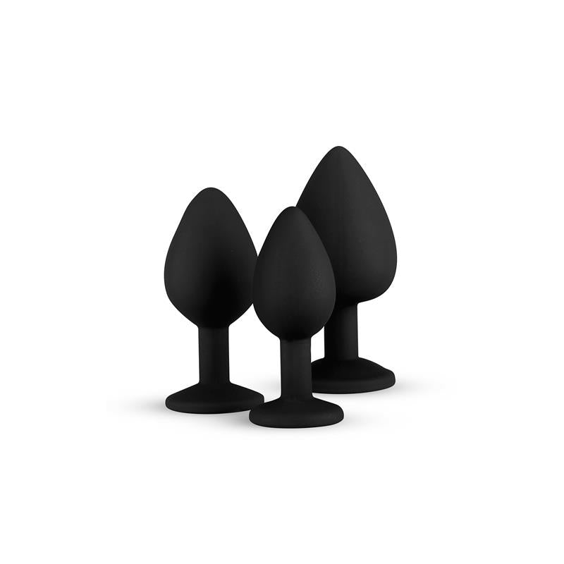 EASYTOYS SET 3 Plug Diamond Silicon