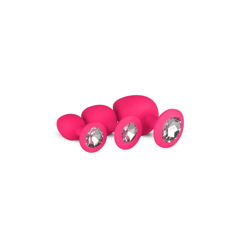 EASYTOYS SET 3 Plug Diamond Silicon