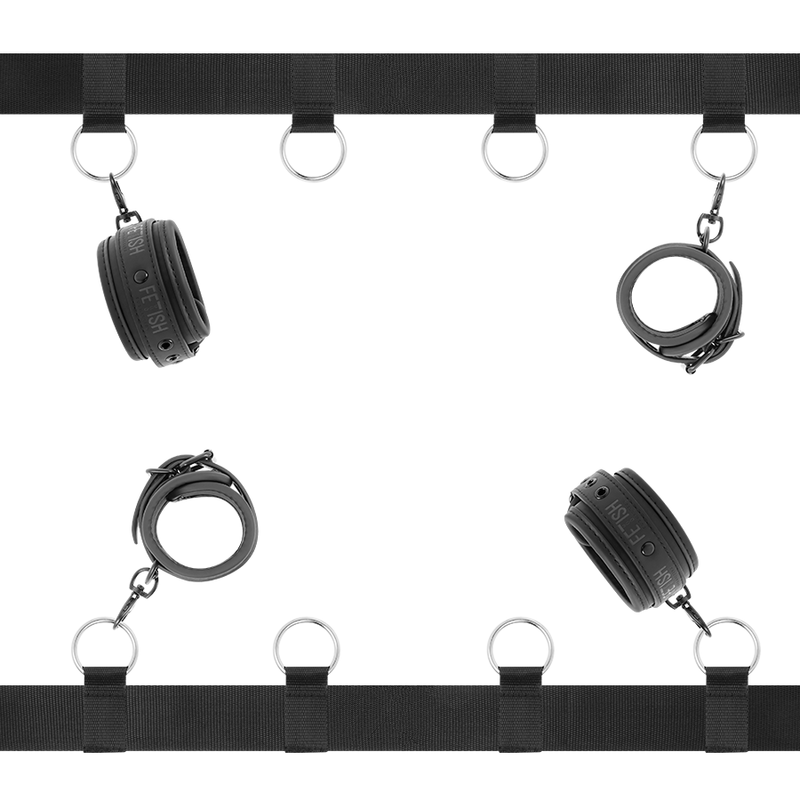 FETISH SUBMISSIVE Bed Restraints Set 