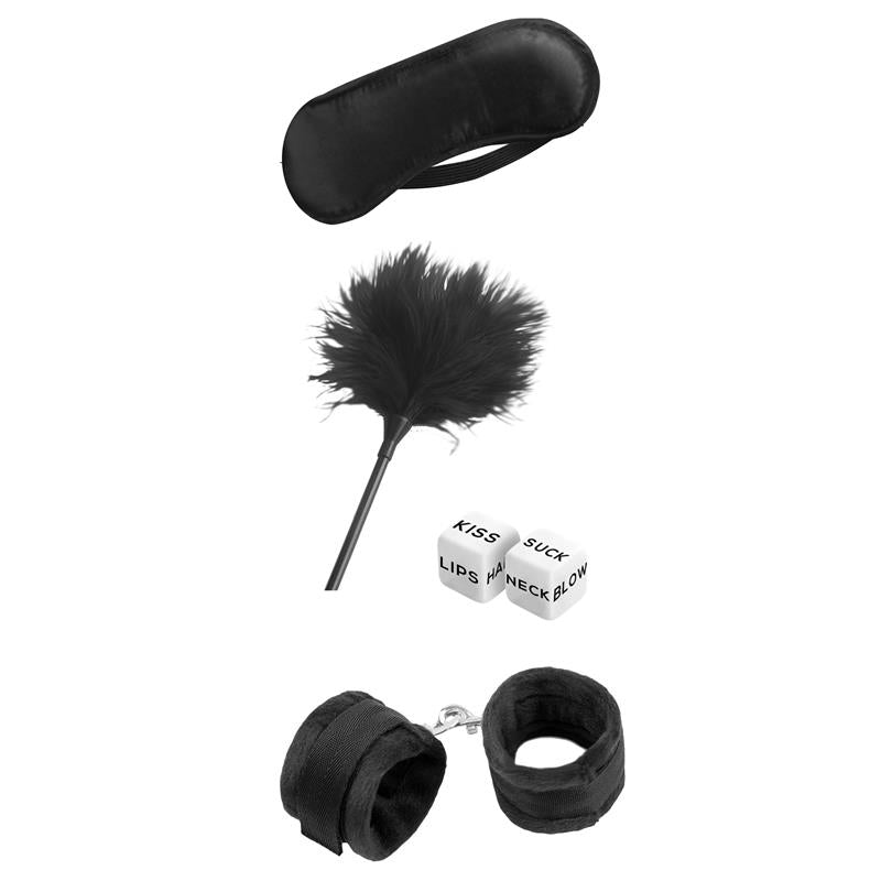 INTOYOU Set Dados, Pluma, Antifaz y Esposas