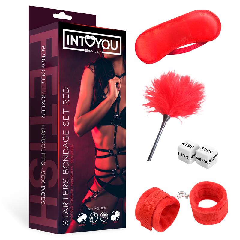 INTOYOU Set Dados, Pluma, Antifaz y Esposas
