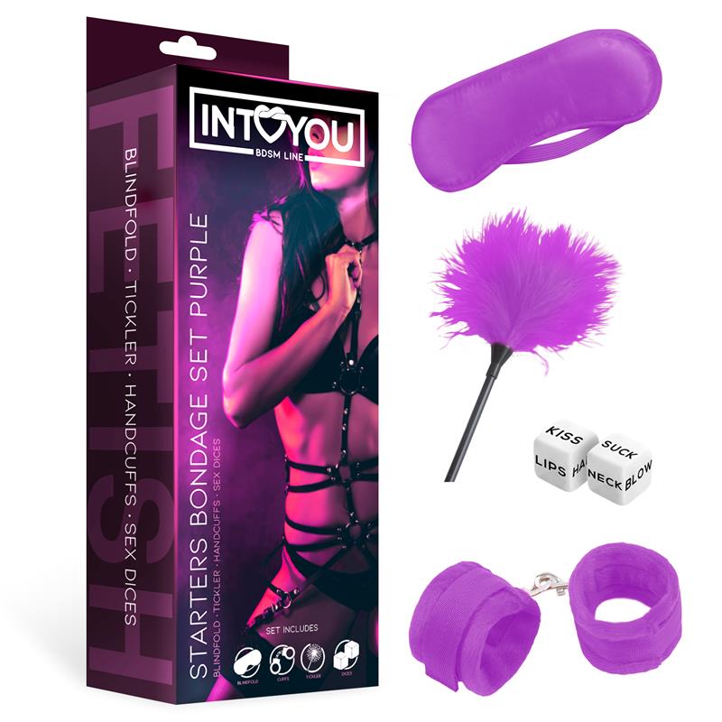 INTOYOU Set Dados, Pluma, Antifaz y Esposas