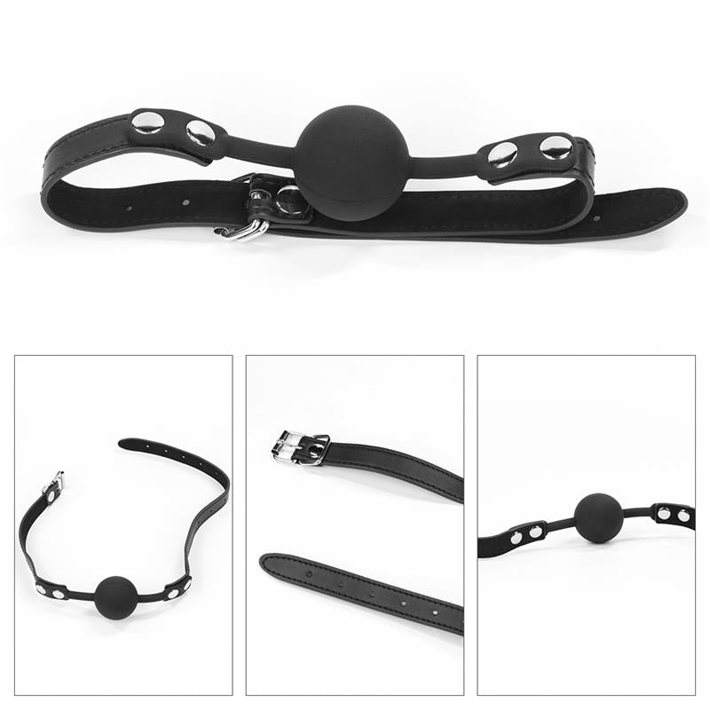 LOVETOY KIT Bondage Mask Gag, Feather and Handcuffs 